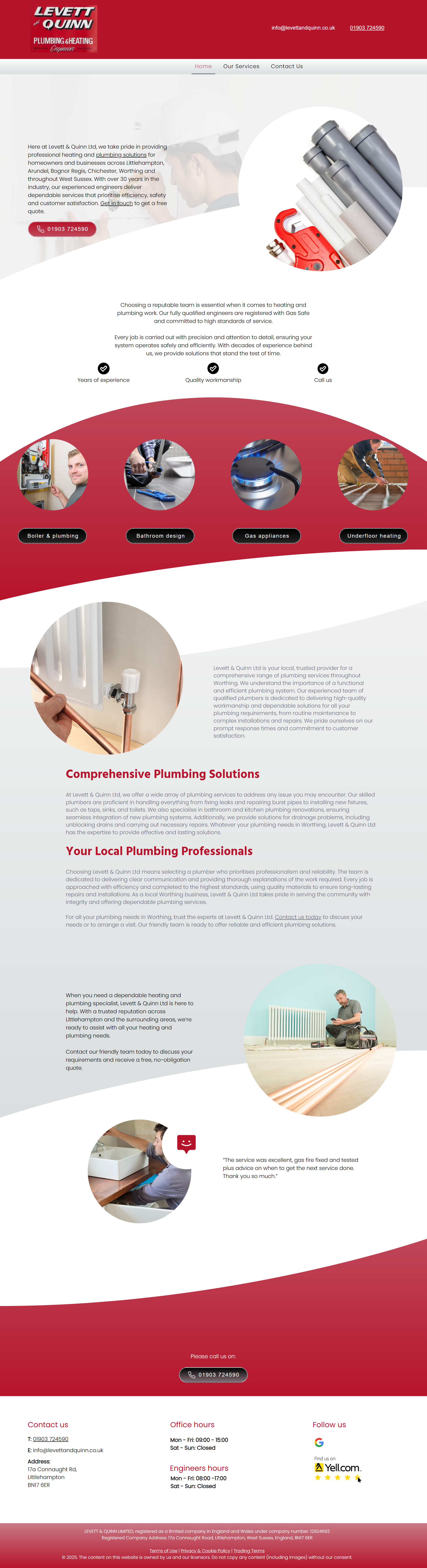 Website antes da reorganização estrutural